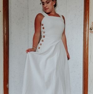 Handmade Linen Apron Pinafore Dress